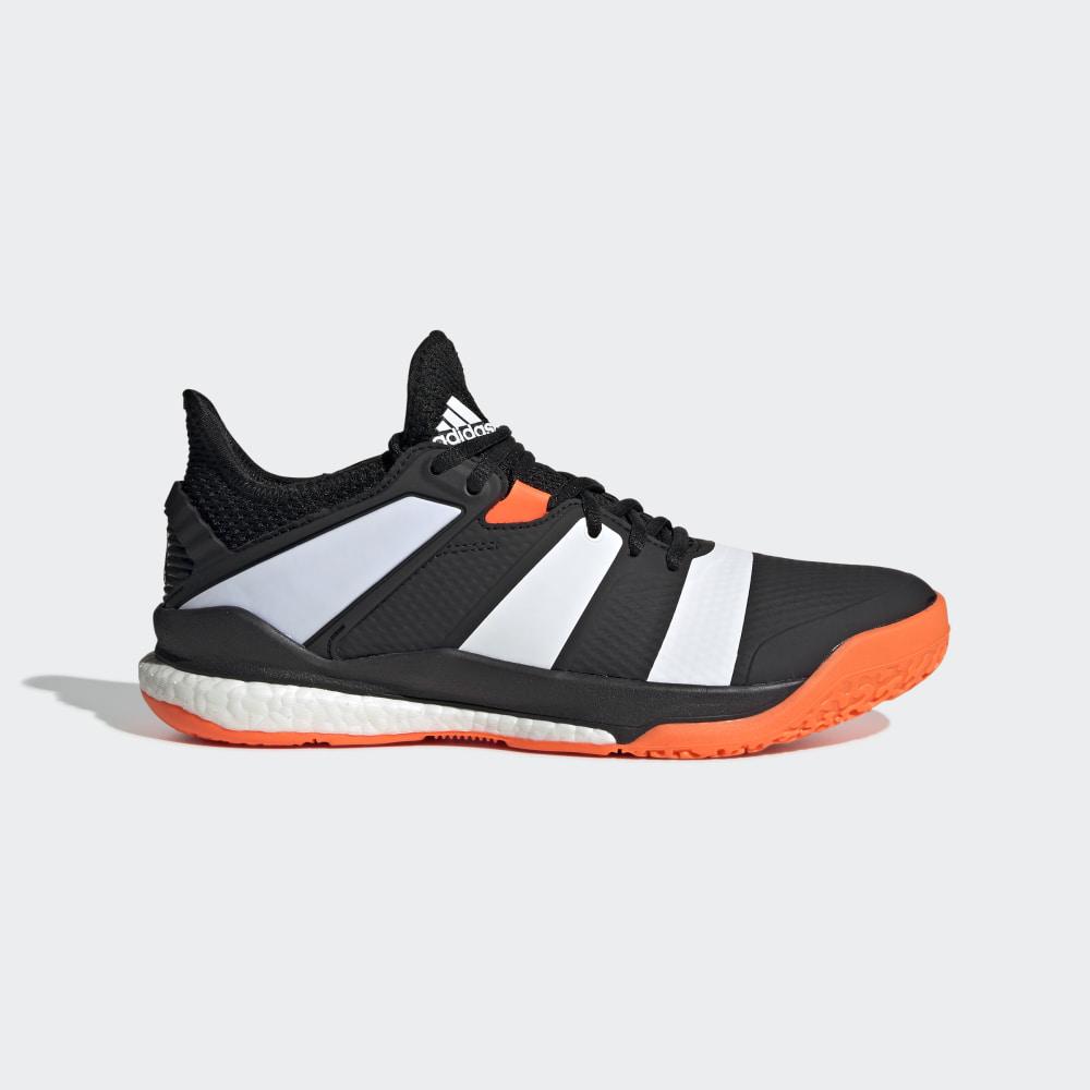 Adidasi Volei Adidas Stabil X Barbati Romania - Negrii/Albi/Portocalii G26421